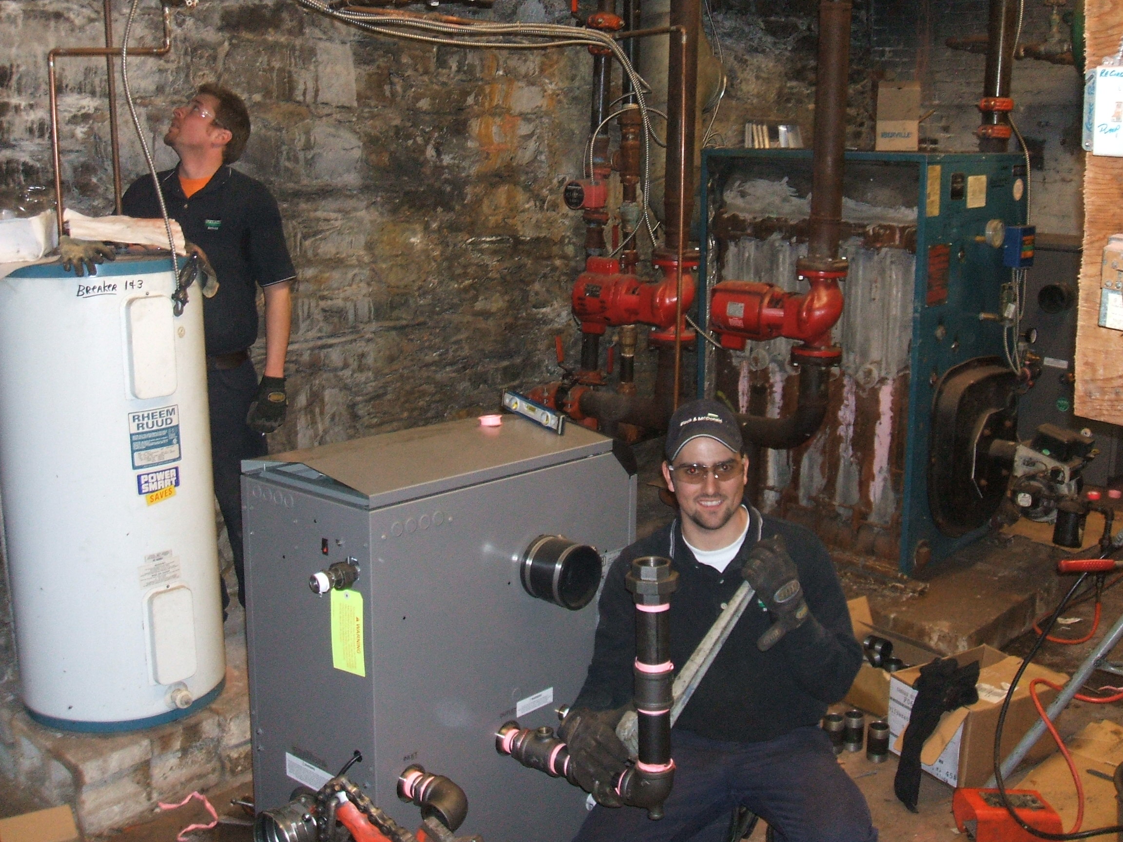 Putting in the pipe line